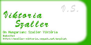 viktoria szaller business card